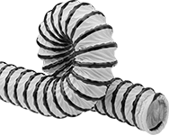Image of Product. Front orientation. Duct Hose and Fittings. Duct Hose with Wear Strip for Air, Hose with Embedded-Wire Ends.