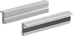 Image of Product. Front orientation. Contains MultipleImages. Vise Jaw Liners. Magnetic-Mount Bench Vise Jaw Liners, Style C.