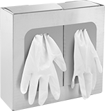 Image of ProductInUse. Front orientation. Glove Dispensers. Disposable Glove Dispensers, For 2 Boxes.