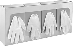 Image of ProductInUse. Front orientation. Glove Dispensers. Disposable Glove Dispensers, For 4 Boxes.