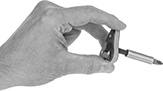 Image of ProductInUse. Side1 orientation. Screwdrivers. Fingertip Ratcheting Bit Screwdrivers.