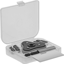 Image of Product. Front orientation. Screwdrivers. Tight-Clearance Ratcheting Bit Screwdrivers, Bit Screwdrivers with Bit Storage in Case.