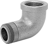 Low-Pressure Galvanized Iron and Steel Threaded Pipe Fittings with Sealant