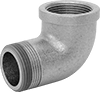 Low-Pressure Galvanized Iron and Steel Threaded Pipe Fittings with Sealant