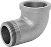 Low-Pressure Galvanized Iron and Steel Threaded Pipe Fittings with Sealant