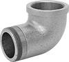 Low-Pressure Galvanized Iron and Steel Threaded Pipe Fittings with Sealant