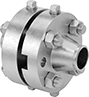 Image of Product. Assembled. Front orientation. Orifice Valves. Flange Unions, Butt-Weld Fitting Connection.