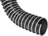 Image of Product. Front orientation. Duct Hose and Fittings. Duct Hose with Wear Strip for Wood Chips and Plastic Pellets.