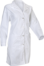 Image of Product. Front orientation. Jackets. Shop and Lab Coats, Cotton/Polyester Fabric, Women's Clothes.