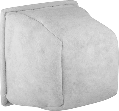 Image of Product. Back orientation. Cube Air Filter, 15" Deep, 20 x 20 HVAC Filter Trade Size.