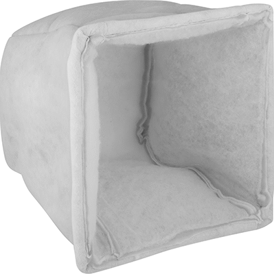 Image of Product. Front orientation. Cube Air Filter, 15" Deep, 20 x 20 HVAC Filter Trade Size.