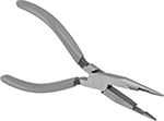 Image of Product. Front orientation. Long-Nose Pliers. Long-Nose Pliers, Standard Nose with Flat Jaw, Cushion Grip.