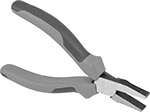 Image of Product. Front orientation. Long-Nose Pliers. Long-Nose Pliers, Wide Nose with Flat Jaw, Ultra Grip.