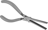 Image of Product. Front orientation. Long-Nose Pliers. Long-Nose Pliers, Wide Nose with Flat Jaw, Cushion Grip.