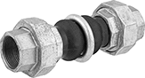 Image of Product. Front orientation. Pipe Expansion Joints. Pipe Expansion Joints with Threaded Ends.