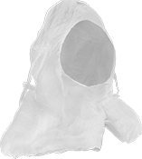 Image of Product. Front orientation. Hoods. Disposable Clean Room Hoods .