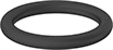 Image of Product. Front orientation. O-Rings. Oil- and Abrasion-Resistant Polyurethane O-Rings.