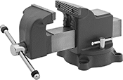 Image of Product. Front orientation. Vises. Bench Vises, Value with Flat and Pipe Jaws.