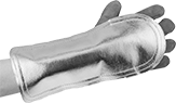 Image of ProductInUse. Front orientation. Backhand Pads. Fiberglass Fabric, 13" Long.