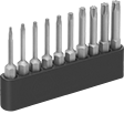 Image of Product. Quick-Change Hex Shank. Front orientation. Screwdriver Bits. Screw-Holding Torx Bit Sets, For Power Tools.