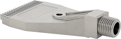 Image of Product. Back orientation. Wide-Airflow Air Nozzle, 316 Stainless Steel, 1/4 NPT Male.