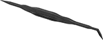 Image of Product. Straight Tip × 55° Angled Tip. Front orientation. Picks. Nonmarring Picks, Straight × 55° Angled, Straight Handle.