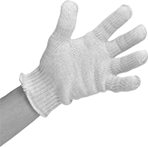 Image of ProductInUse. Front orientation. Gloves. Heat-Protection Gloves, Nomex Fabric.