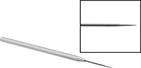 Image of Product. Straight Tip. Front orientation. Contains Border. Picks. Precision Picks, Straight Tip, Straight Handle.
