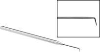Image of Product. 90° Angled Tip. Front orientation. Contains Border. Picks. Precision Picks, 90° Angled Tip, Straight Handle.