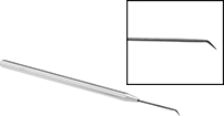 Image of Product. 45° Angled Tip. Front orientation. Contains Border. Picks. Precision Picks, 45° Angled Tip, Straight Handle.