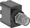 Image of Product. Light for 16 mm Panel Cutout. Front orientation. Indicator Lights. Conical Oil-Resistant Panel Indicator Lights with Screw Terminals, LED Bulb, For 16 mm (5/8") Diameter Panel Cutouts.