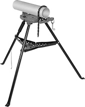 Image of ProductInUse. Front orientation. Vises. Freestanding Pipe Vises, Chain Style.