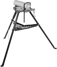 Image of ProductInUse. Front orientation. Vises. Freestanding Pipe Vises for Clean Rooms.