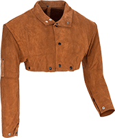 Image of Product. Front orientation. Cape Sleeves. Welding Cape Sleeves, Leather.