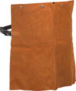 Image of Product. Front orientation. Cape Sleeve Bibs. Leather.