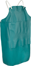 Image of Product. PVC with Reinforced Stomach. Front orientation. Aprons. Chemical-Resistant Shop Aprons, Bib Apron, Reinforced Stomach.