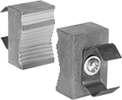 Image of Product. Front orientation. Vise Jaws. Bench Vise Jaws, V-Jaw.