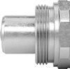 High-Pressure Thread-Lock Quick-Disconnect Hose Couplings for Hydraulic Fluid