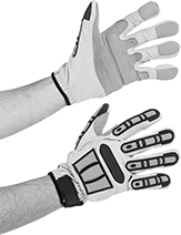 Image of Product. Hook and Loop Cuff. Front orientation. Hook and Loop Cuff. TIG Welding Gloves.