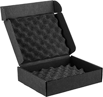 Image of Product. Front orientation. Shipping Boxes. EMI/RFI-Shielding Cardboard Shipping Boxes.