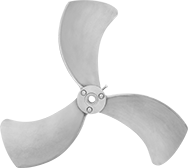 Image of Product. Front orientation. Fan Blades. Fan Blades, Style D.