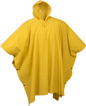 Image of Product. PVC-Coated Polyester. Front orientation. Jackets. Rain Ponchos, Polyester Fabric, PVC Coating.