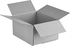 Image of Product. Front orientation. Shipping Boxes. Pop-Up Cardboard Shipping Boxes.