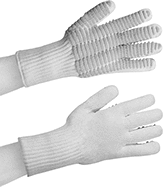 Image of ProductInUse. Knit Cuff with Dash Grip. Front orientation. Gloves. Cut- and Heat-Protection Gloves, Gloves with Palm Silicone Rubber Dash Grip.