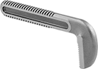 Image of Product. For End or Straight Wrench Jaw Style. Front orientation. Pipe Wrench Jaws. Hook Pipe Wrench Jaws, For Straight Wrench Jaw Style.
