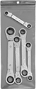 Image of Product. Front orientation. Box Wrenches. Deep-Offset Ratcheting Box Wrench Sets.
