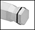 Image of Attribute. Retaining Ring. Front orientation. Contains Border. Sold Individually, Ball Tip, Screw Holding.