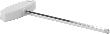 Image of Product. Front orientation. Screw-Holding T-Handle Key, 5/16" Drive Size, 9-1/4" Overall Length.
