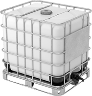 Image of Product. Front orientation. Shipping Tanks. UV-Resistant UN-Compliant Shipping Tanks, Threaded Drain Connection.