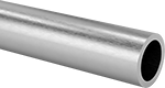 Image of Product. Front orientation. Stainless Steel. Polished Multipurpose 304 Stainless Steel Round Tubes, Brushed #4.